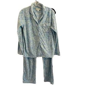 Eileen West Fleece Pajamas Size Medium